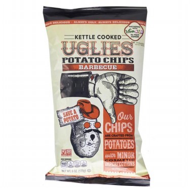  UGLIES Sea Salt 6 oz Kettle Cooked Potato Chips