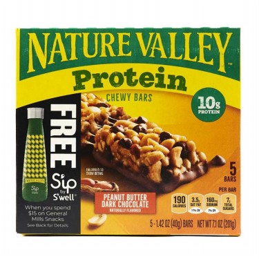 Nature Valley Protein Peanut Butter Dark Chocolate Chewy Bars