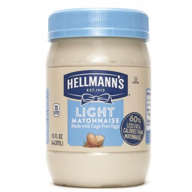 Hellmann's Mayonnaise Light 15oz Jar