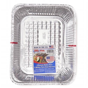 Jiffy-Foil Roaster/Baker Pans - 2 pans